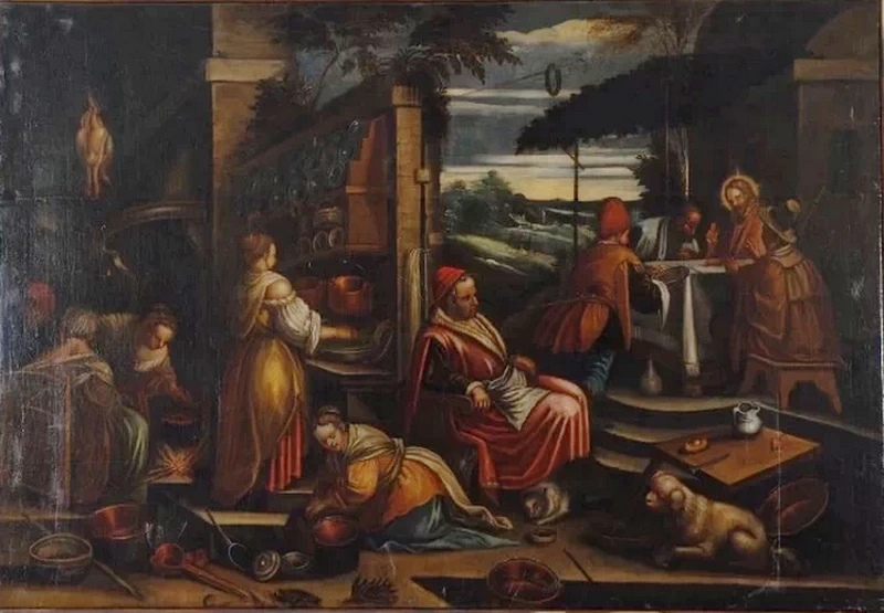  75-Leandro Dal Ponte, detto Bassano-La cena di Emmaus 